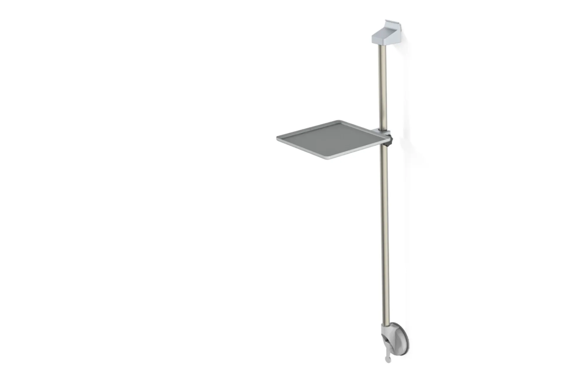 The image shows a cut-out support-bar element that can be hooked into the supply groove.